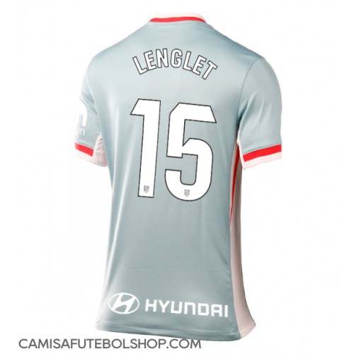 Camisa de time de futebol Atletico Madrid Clement Lenglet #15 Replicas 2º Equipamento Feminina 2024-25 Manga Curta